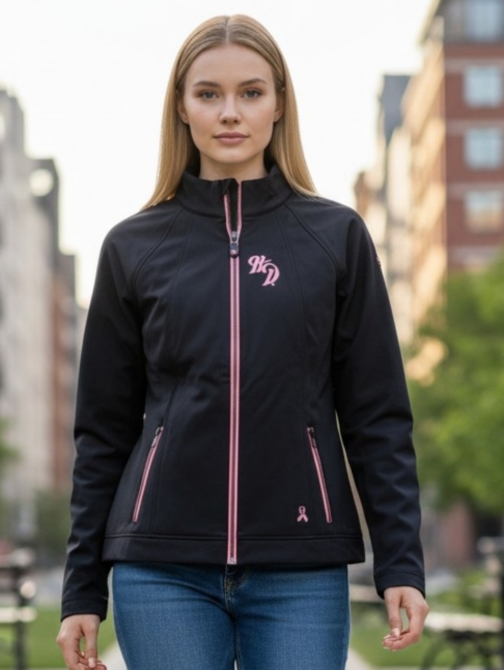 Harley-Davidson Black Jacket with Pink Trim